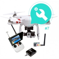 DJI Phantom 2 v2.0 + H3-3D + 5.8G трансмитер до 1км + iOSDmini + 7