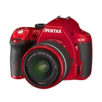 Фотокамера Pentax K-50 Kit + объектив DA L 18-55 WR красный