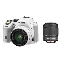 Фотокамера Pentax K-S2 + объективы DA 18-50 DC WR + DA 50-200 DC WR, белый