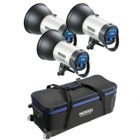 Комплект с тремя моноблоками Hensel Integra 500 Plus Freemask Kit (3шт. + сумка) 8815FMP4191