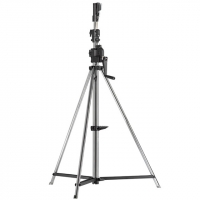 Стойка Kupo 483T 3 SCT WIND-UP STAND W/AUTO SELF-LOCKING DEVICE SILVER. Стойка с редукторной колонной