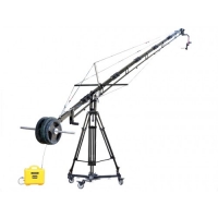 Кран Proaim 21ft Alphabet Jib Crane, 100mm Tripod Stand, Sr. Pan Tilt Head, Portable Dolly